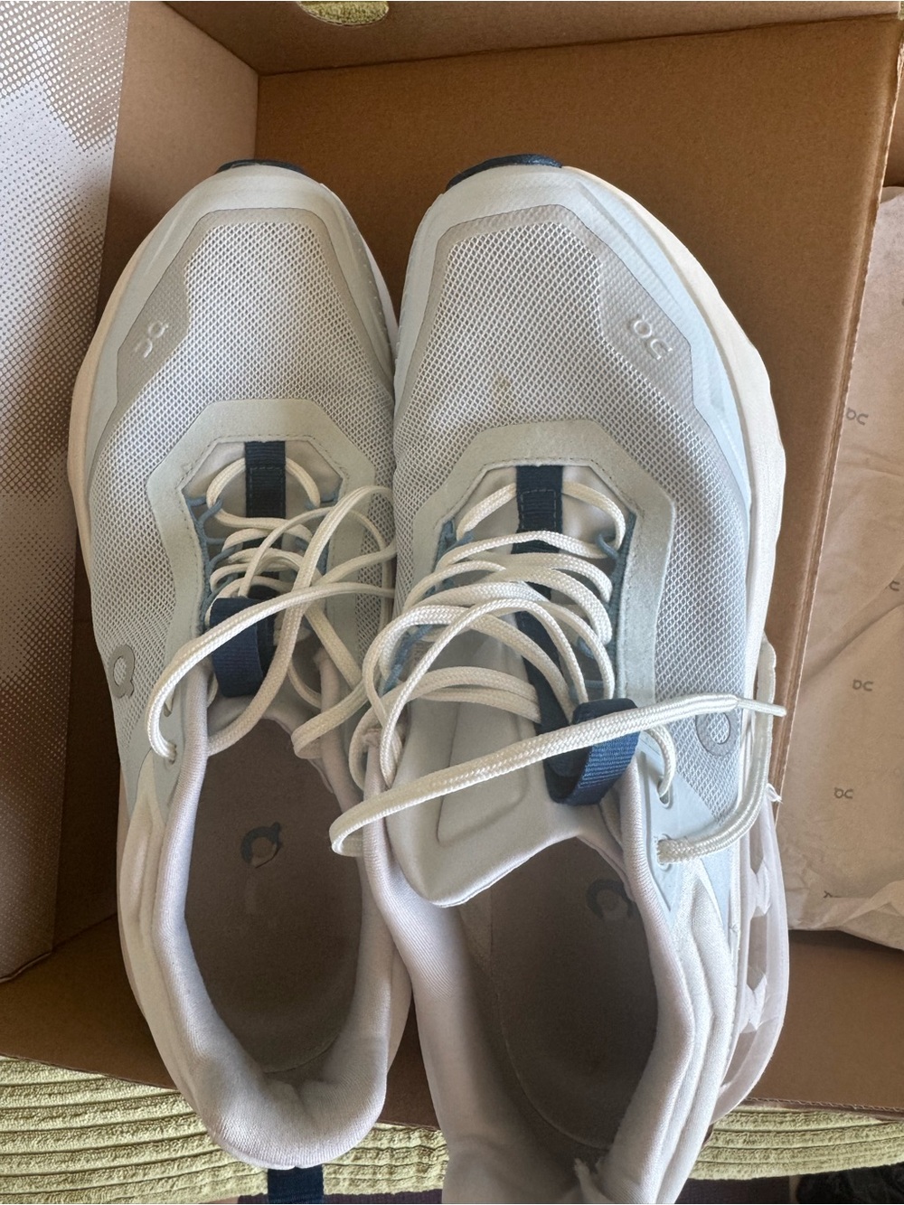 On Running Cloudtec women’s Running Shoes - White & Blue Outsole - Picture 2 of 5